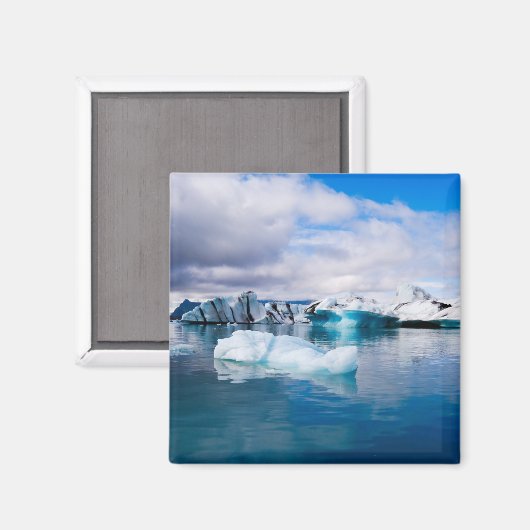 Glacier Lagoon Magnet (Vorderseite/Rückseite)