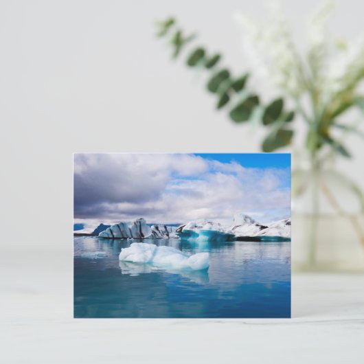 Glacier Lagoon Postkarte (Stehend Vorderseite)