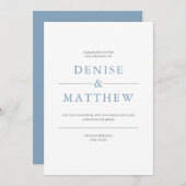 Glacier Lake Colored Wedding Einladung (Vorne/Hinten)