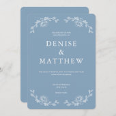 Glacier Lake Colored Wedding Einladung (Vorne/Hinten)