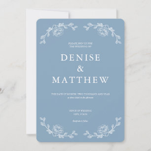 Glacier Lake Colored Wedding Einladung