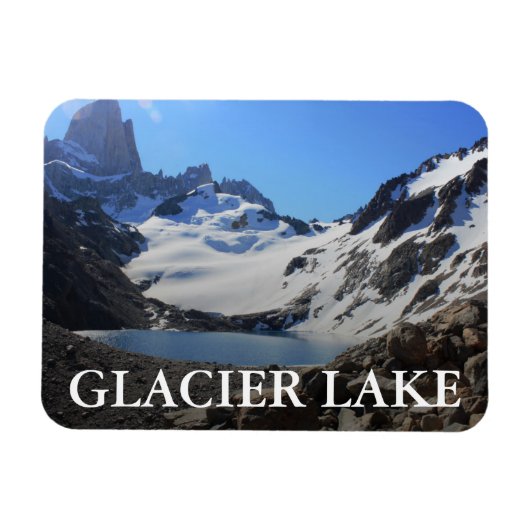 Glacier Lake Neo Mount Fitz Roy Magnet (Horizontal)