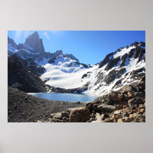 Glacier Lake Neo Mount Fitz Roy Poster (Vorne)