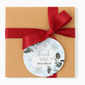 Glacier Leopard Print Pattern Runder Aufkleber