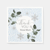 Glacier Leopard Winter Napkin Serviette (Vorderseite)