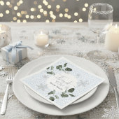 Glacier Leopard Winter Napkin Serviette