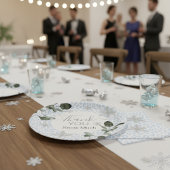 Glacier Leopard Winter Pappteller