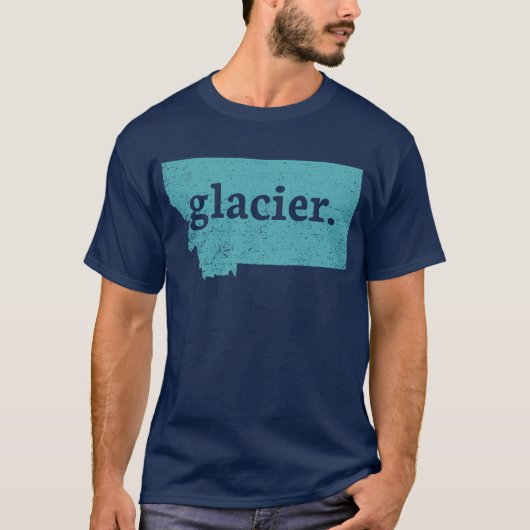 Glacier Montana Glacier Nationalpark Glacier T-Shirt (Vorderseite)