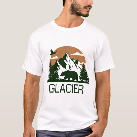 Glacier - Montana T-Shirt (Vorderseite)