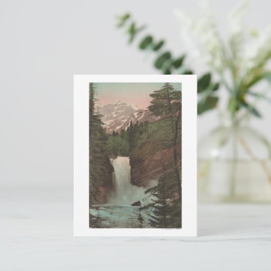 Glacier, MTView of Trick Falls Glacier, MT Postkarte (Stehend Vorderseite)