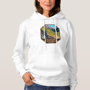 Glacier National Park Auf dem Weg zur Sun Road Hoodie