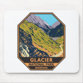 Glacier National Park Auf dem Weg zur Sun Road Mousepad (Vorne)