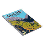 Glacier National Park Auf dem Weg zur Sun Road Notizblock (Rechte Seite)