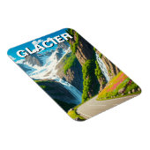 Glacier National Park Auf der Sonnenstraße Magnet (Rechte Seite)