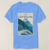 Glacier National Park Auf der Sun Road 1 T-Shirt (Design vorne)