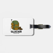 Glacier National Park Backpack Gepäckanhänger (Rückseite horizontal)
