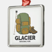 Glacier National Park Backpack Ornament Aus Metall (Links)