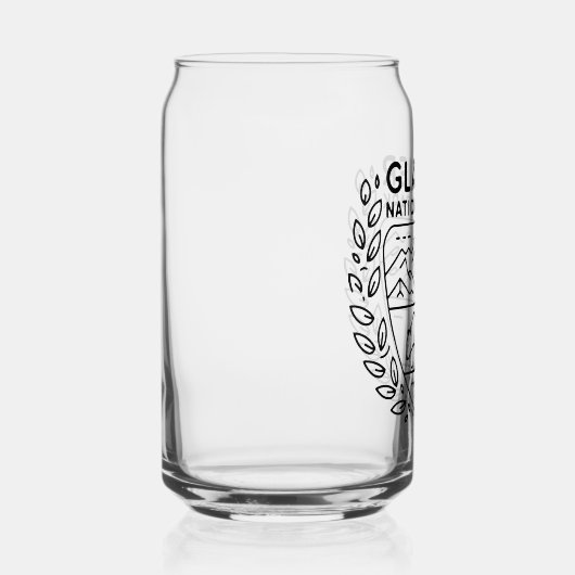 Glacier National Park Bear Emblem Dosenglas (Links)