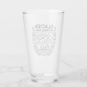 Glacier National Park Bear Emblem Glas (Rückseite)