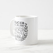 Glacier National Park Bear Emblem Kaffeetasse (Vorderseite Links)