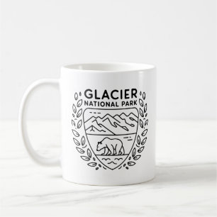 Glacier National Park Bear Emblem Kaffeetasse
