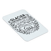 Glacier National Park Bear Emblem Magnet (Rechte Seite)