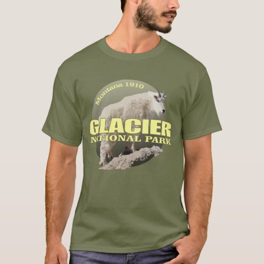Glacier National Park (Bergziege) WT T-Shirt (Vorderseite)
