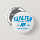 Glacier National Park Button (Vorne & Hinten)