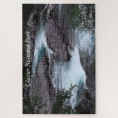 Glacier National Park Curving Stream Foto Puzzle (Vertikal)