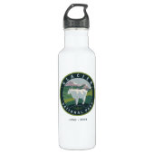 Glacier National Park Edelstahlflasche (Vorderseite)