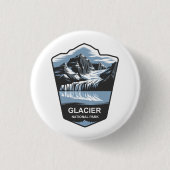 Glacier National Park Emblem Button (Vorderseite)
