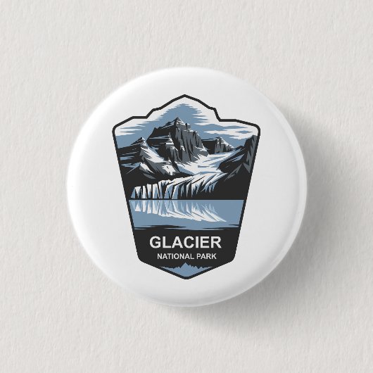Glacier National Park Emblem Button (Vorderseite)