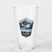 Glacier National Park Emblem Glas (Vorderseite)