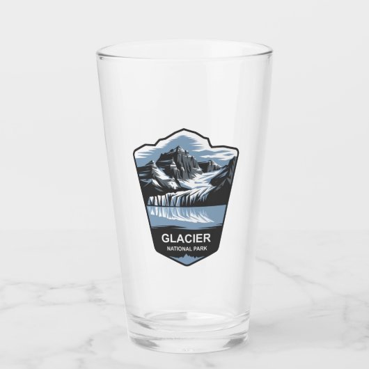 Glacier National Park Emblem Glas (Vorderseite)