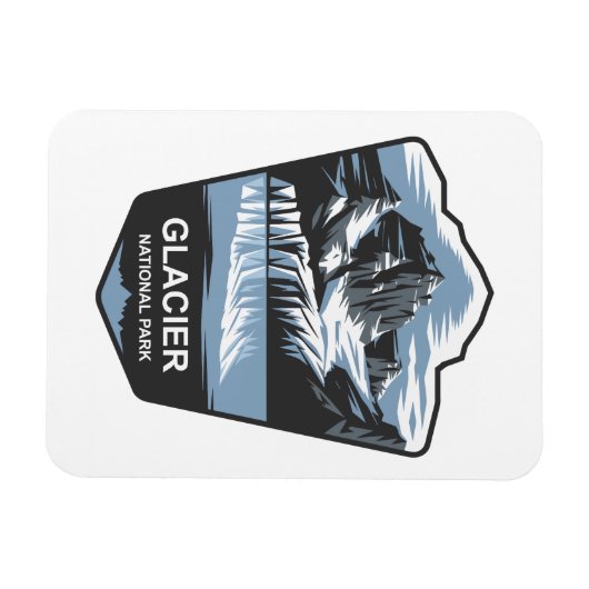 Glacier National Park Emblem Magnet (Horizontal)
