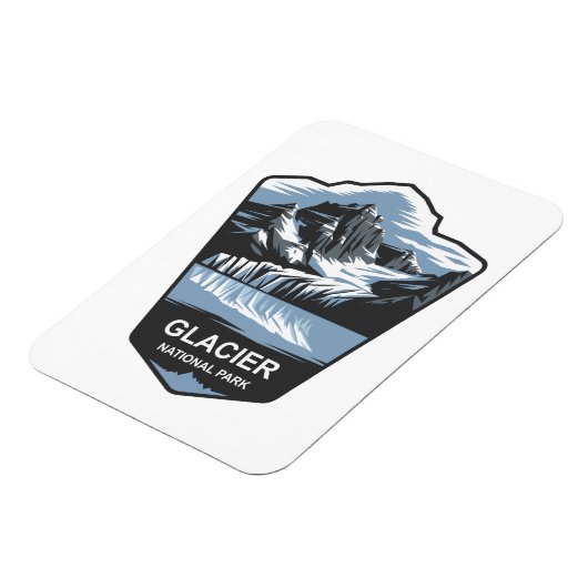 Glacier National Park Emblem Magnet (Linke Seite)