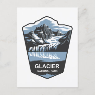 Glacier National Park Emblem Postkarte