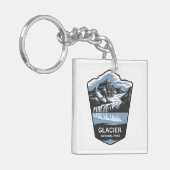 Glacier National Park Emblem Schlüsselanhänger (Vorderseite links)