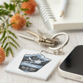 Glacier National Park Emblem Schlüsselanhänger (Vorderseite rechts)