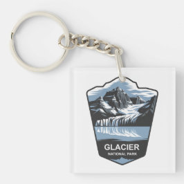 Glacier National Park Emblem Schlüsselanhänger