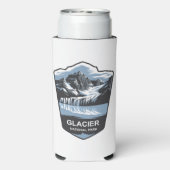 Glacier National Park Emblem Selters Dosenkühler (Seltzer Rückseite)