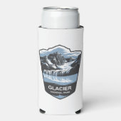 Glacier National Park Emblem Selters Dosenkühler (Seltzer Vorderseite)