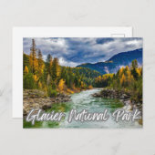 Glacier National Park Feiertagspostkarte (Vorne/Hinten)