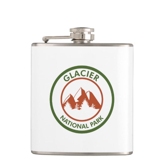 Glacier National Park Flachmann (Vorderseite)