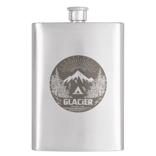 Glacier National Park Flachmann (Vorderseite)