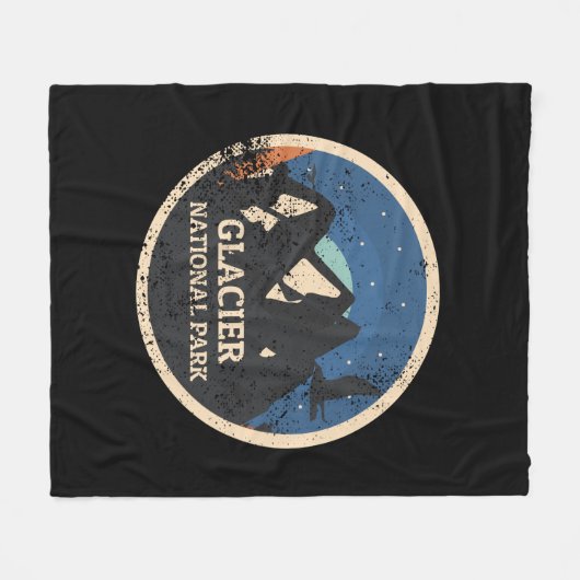 Glacier National Park Fleecedecke (Vorderseite (Horizontal))