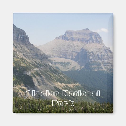 Glacier National Park Foto Magnet (Vorne)