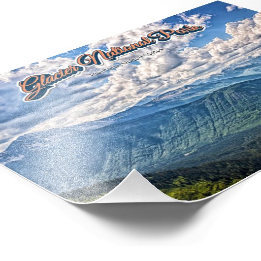 Glacier National Park Fotodruck (Ecke)