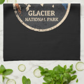 Glacier National Park Geschirrtuch (Gefaltet)