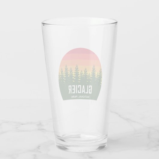 Glacier National Park Glas (Rückseite)